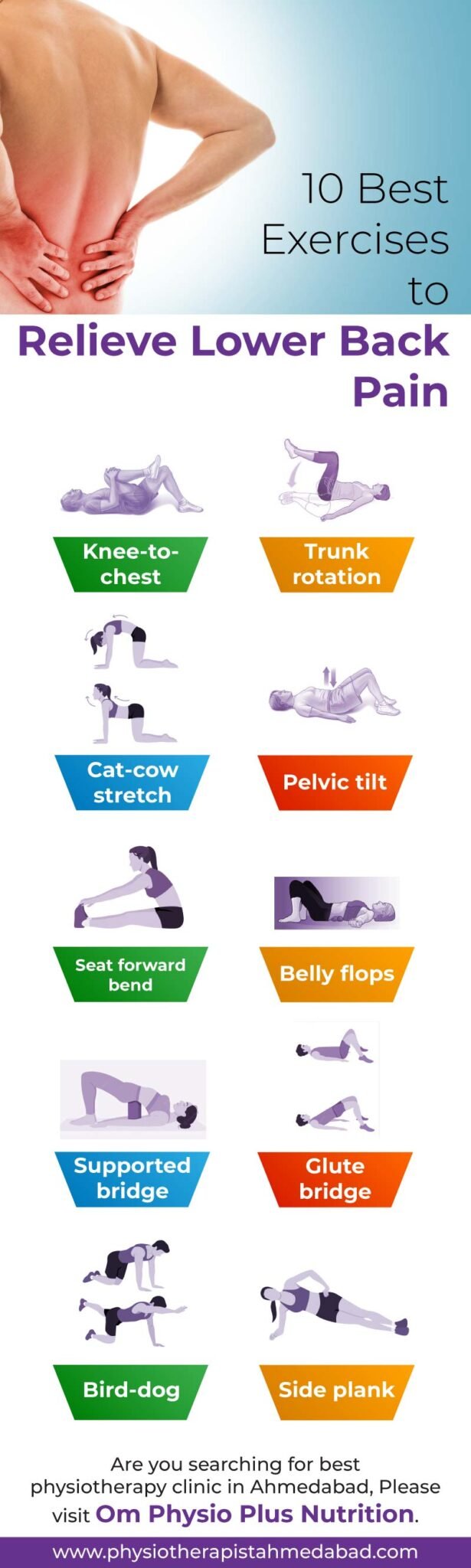 10 Best Exercises to Relieve Lower Back Pain