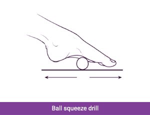 Ball squeeze drill